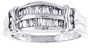 2.52Ct. 14k. White Gold Channel Diamond Anniversary Ring
