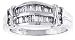 2.52Ct. 14k. White Gold Channel Diamond Anniversary Ring