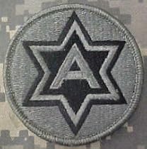 6th Army ACU Patch Foliage Green