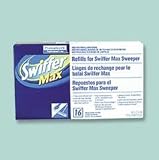 Swiffer Max Refill Cloths for Swiffer/Max Sweeper, 16/Box, 6 Boxes/Carton - 37109CT / PAG37109CT