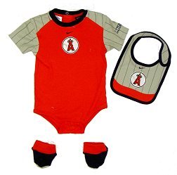 Anaheim Angels Creeper with Bib and Booties