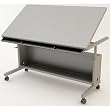 Art Table 48" x 30" -Gray Frame, Gray Surface