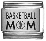 Clearly Charming Basketball Mom Laser Italian Charm