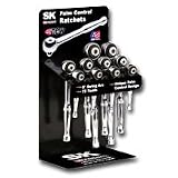 SK Hand Tool (SK 260) 10 Pc. Palm Control Ratchet Display