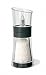 Cole and Mason Inverta Flip Soft Touch Salt Mill, Black Rubber and Clear Acrylic