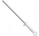 Mundial Round Regular Cut Sharpening Steel, White
