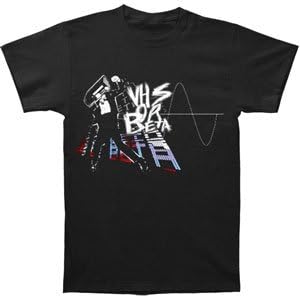 VHS Or Beta Men's VCR Head T-shirt Small Black
