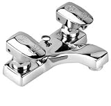 Speakman S-4131 Easy Push Metering Two Handle Centerset Faucet, Chrome