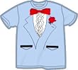 Light Blue Tuxedo T-Shirt