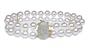 6.5x7mm AAA Quality Japanese Akoya Double Strand Bracelet - 8 inches (Turtleback Clasp)