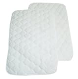 American Baby Company Organic Waterproof Quilted Lap and Burp Pad Cover, 2 Pack