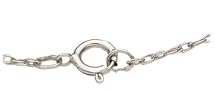 14k White Gold 3-Stone Radiant Cut Cubic Zirconia Pendant, 18