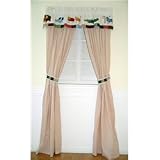 Two by Two 2 Drapes w/ tiebacks 84