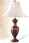 Traditional Resin Table Lamp W/silk Shade