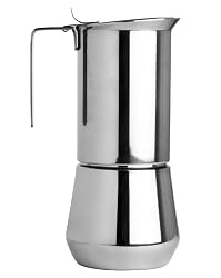 Ilsa Stainless Steel 4 Cup Stovetop Espresso Maker