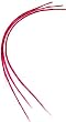 3 Pink Synthetic Hair Faux Feather Hair Extensions with Bonded Tips