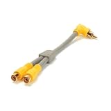 On-Q F2218 RCA To RCA 'Y' Splitter Cable, 90 Degree
