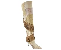 Metallic Snake Fringe Boot