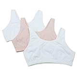 UPC 646007252525 product image for Fruit of the Loom Women'sBuilt Up Sports Bra, White/White/Popsicle Pink, 40(Pack | upcitemdb.com