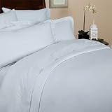 Solid Blue 450 Thread Count Twin Size Duvet Cover Set 100 % Egyptian Cotton ....