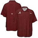 Columbia Alabama Crimson Tide Crimson Tamiami Performance Fishing Shirt