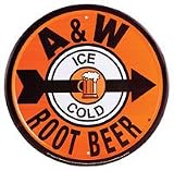 A & W Root Beer Metal Sign