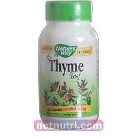 Thyme Leaf 850 mg, 100 capsules