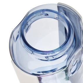 Twist off lid reveals wider opening for small ice cubes or bottle brushes for effortless cleaning.