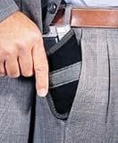 UNCLE MIKE'S SIDEKICK PROFESSIONAL INSIDE THE POCKET HOLSTERSColor: Black / Size: 3