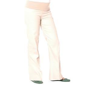 Olian Twill Rolldown Maternity Pant