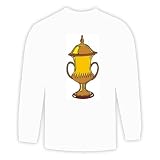 Long Sleeve T-shirt with decorative, design, China, container, Asia, urn, trophy