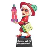 Exercise Shopper Bobble Figurine - Biddys