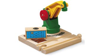 Childrens Toyshop  Toys : BRIO 33245 Wooden Railway System: Low Level Crane