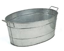 Galvanized Steel Tub: Oval
