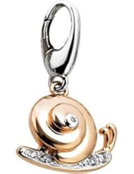 .025 ct tw Diamond Snail Charm 14K Rose 66007