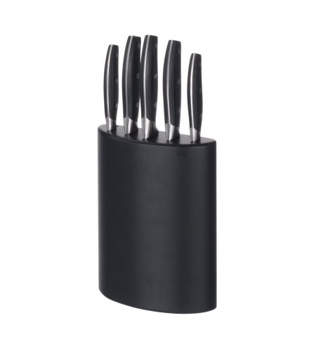 Black Oval Knife Block