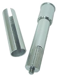 Inline Threadless Stem Adaptor, Silver