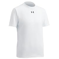 (アンダーアーマー)UNDER ARMOUR UAチームヒートギアショートスリーブT BTR3629 アスレチック ユース トレーニング BTR3629 WHT WHT YMD(140)(140)