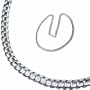 14Kt White Gold Cuban Style Men's Gold Chain