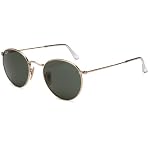 Ray-Ban ORB3447 001 Round Sunglasses,Gold Frame/Green Lens,50 mm