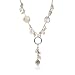Eve's Addiction Coin Pearl Beaded Drop Necklace- CLEARANCE- FINAL SALE