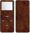 Dark Burlwood - Apple iPod nano 1G (1st Generation) 1GB/ 2GB/ 4GB Protector Skin Decals - Faceplate Stickers