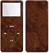 Dark Burlwood - Apple iPod nano 1G (1st Generation) 1GB/ 2GB/ 4GB Protector Skin Decals - Faceplate Stickers