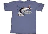 Reel Legends Bright Tarpon Blue Pocket Tee
