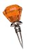 Amber Door Knob Bottle Stopper