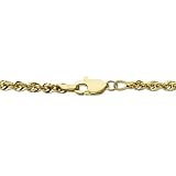 14 Yellow Gold 2.5mm Diamond Cut Rope Necklace, 16