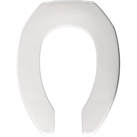 Buy 14.25 x 19 Elongated Commercial Duraguard Toilet Seat Finish: White by Bemis now!