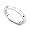 14k White Gold Bezel set Diamond Wedding Band Ring (G-H/SI, 0.03 ct.), 4