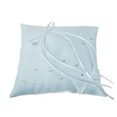 Ringkissen Satin matt, gemischte Perlen, creme