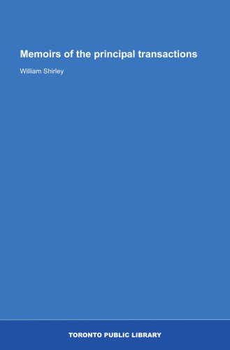 Memoirs of the principal transactions